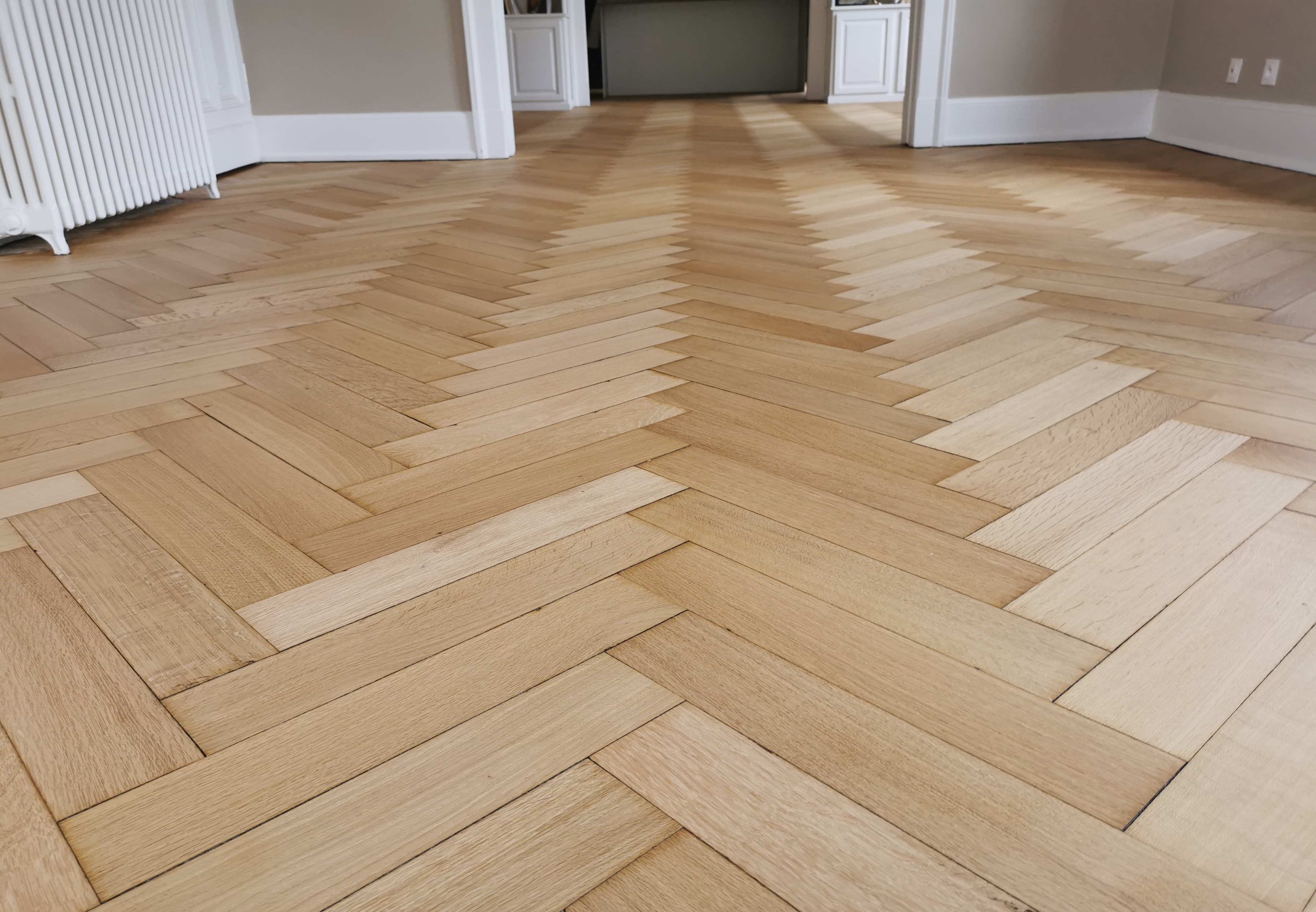 Parquet a finition satinee